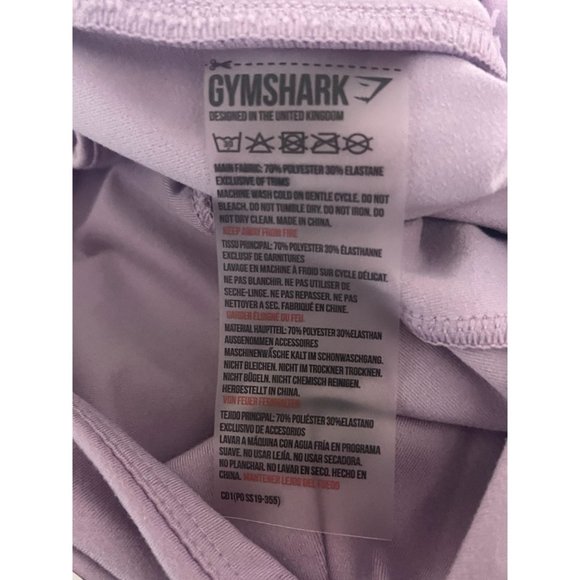 gymshark legging yoga pants women's pink size medium pockets v waistband - Picture 4 of 4